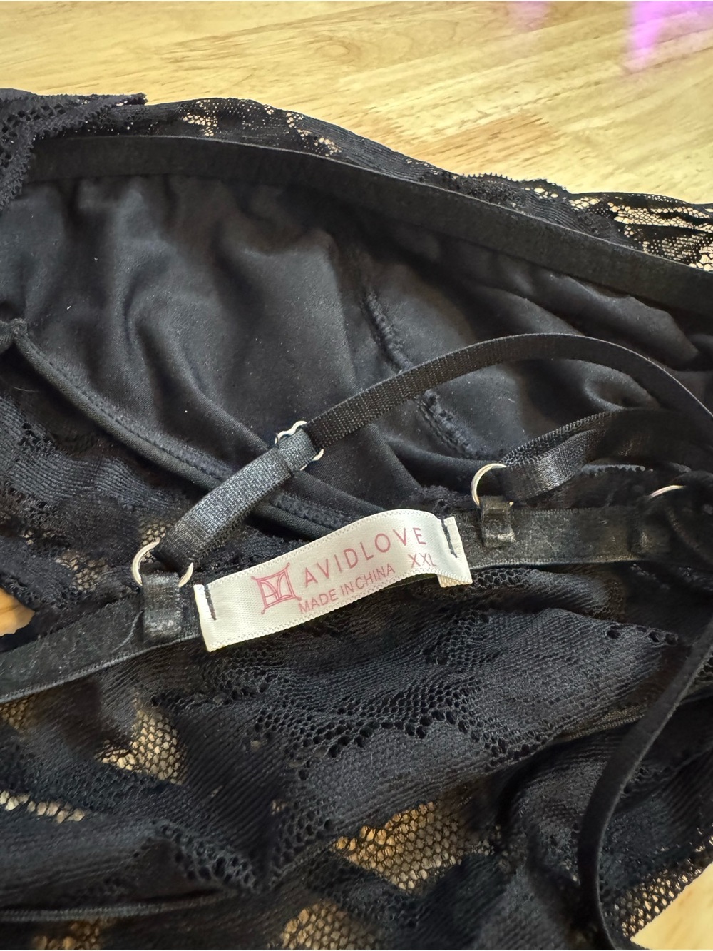 Black Lace Bralette - Picture 7 of 9